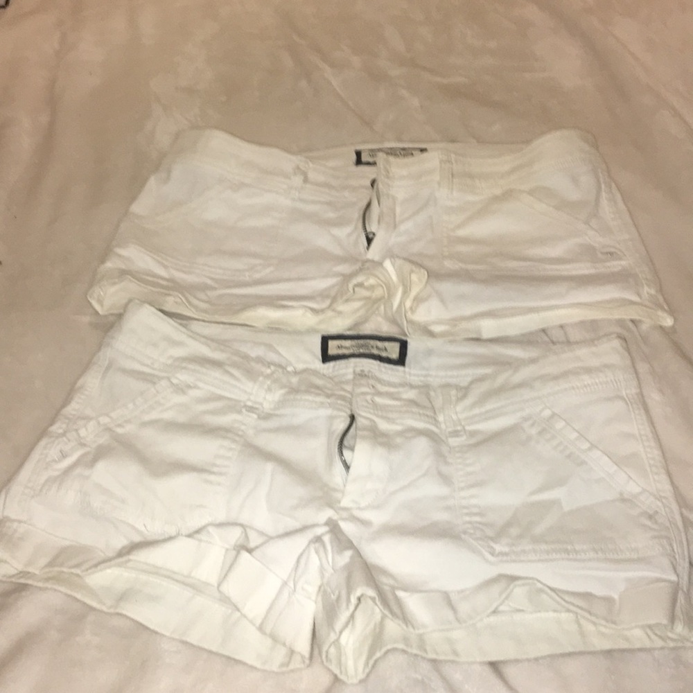 White shorts from Abercrombie & Fitch
